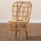 Bali & Pari Nagoya Modern Bohemian Natural Rattan Tall Lounge Chair 235-13343-ZORO - alternate 4